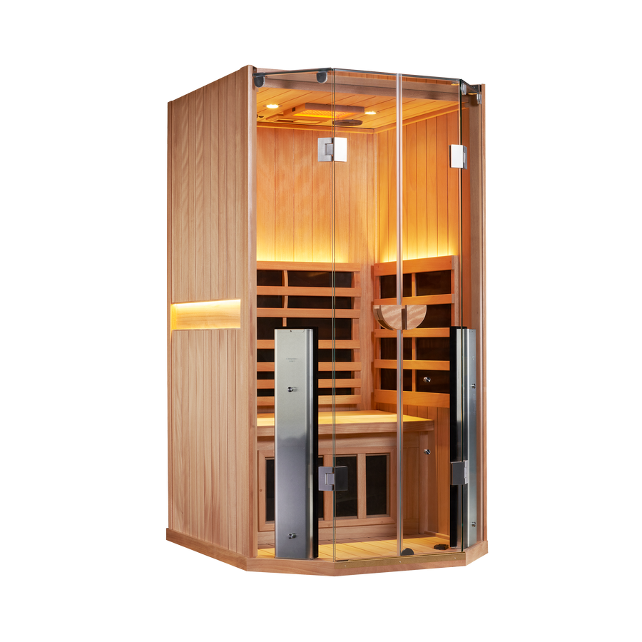 Sanctuary 1-Person Sauna | Okoume Pro | EU Plug