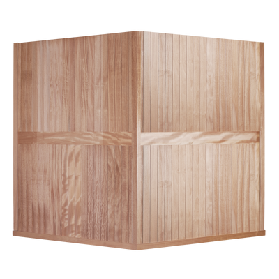 Sanctuary Corner 4 Person Sauna | Okoume Pro | EU Plug