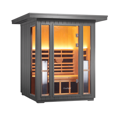 Sanctuary Outdoor 2 Person Sauna | Okoume | EU Plug