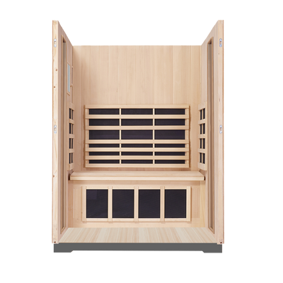 Sanctuary Outdoor 2 Person Sauna | Okoume | EU Plug