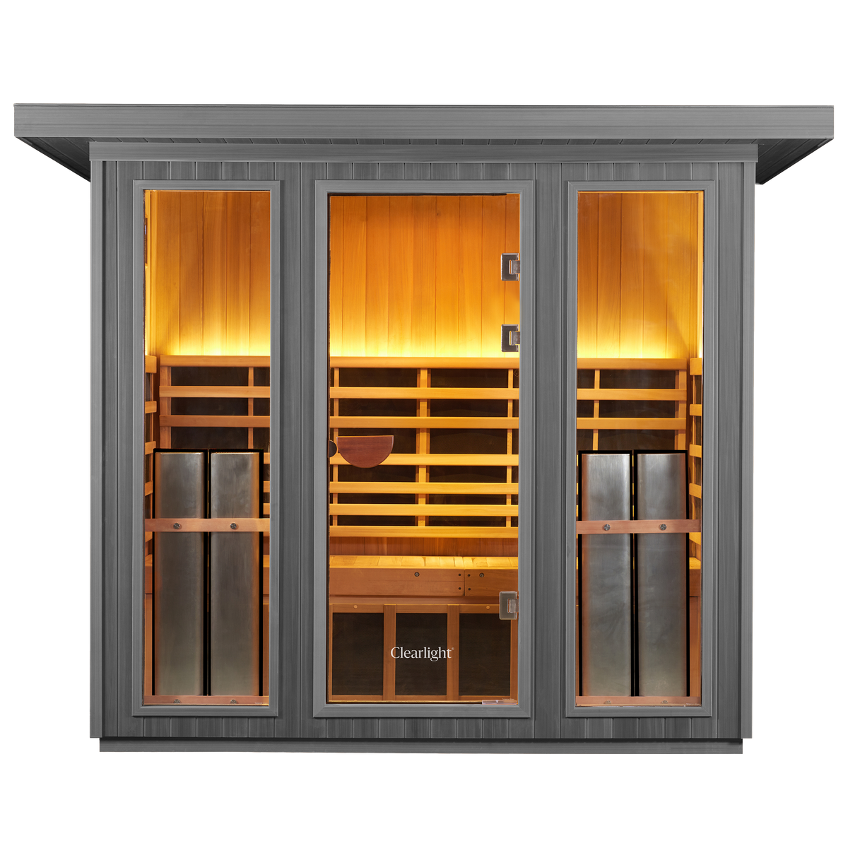 Sanctuary Outdoor 5-Person Sauna | Okoume | EU Plug